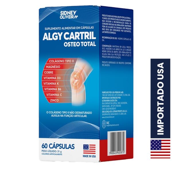Colágeno Tipo Il Algy Cartril Osteo Total Made In Usa 60 Cápsulas