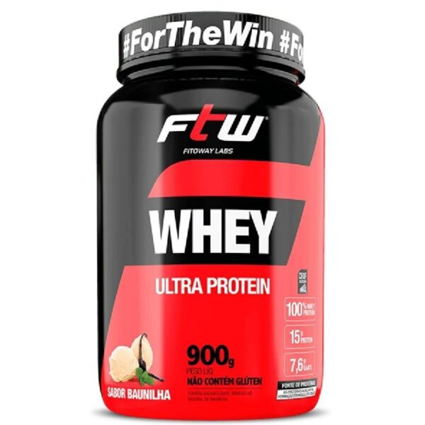 Whey Ultra Protein Sabor Baunilha Fitoway Pote 900g