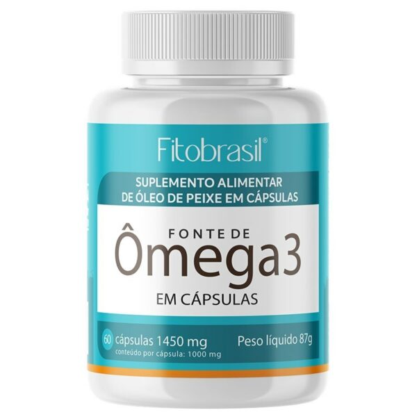 Ômega 3 1000mg Fitobrasil 60 Cápsulas