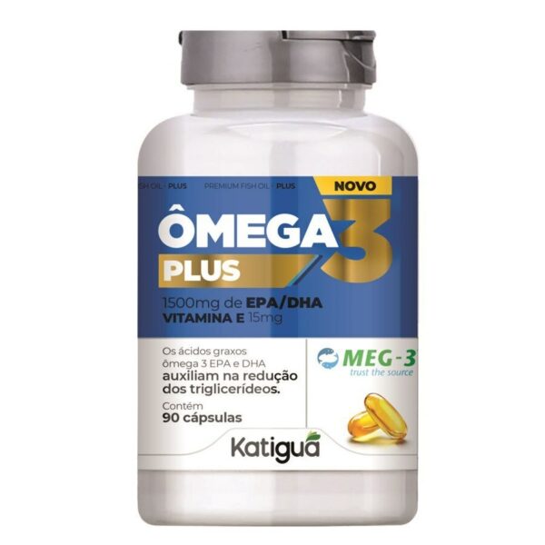 Ômega 3 Concentrado Vitamina E Meg-3 Katiguá 90 Cápsulas