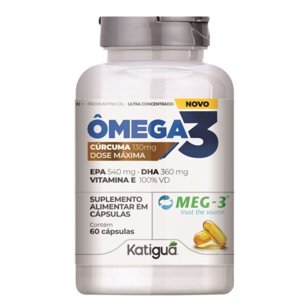 Ômega 3 Dose Max Cúrcuma + Vitamina E Meg-3 Katiguá 60 Cápsulas