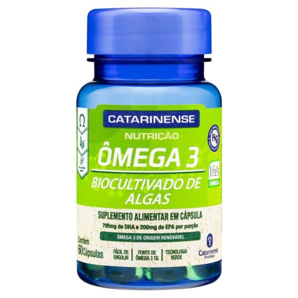Ômega 3 Biocultivado De Algas 60 Cápsulas - Catarinense