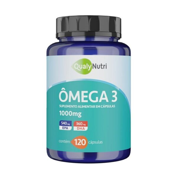 Ômega 3 1000mg Qualynutri 120 Cápsulas
