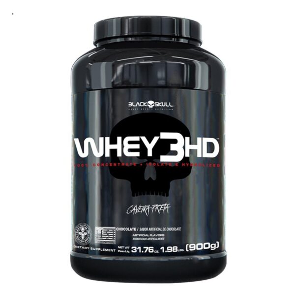Whey Protein Black Skull 3hd Chocolate 900g