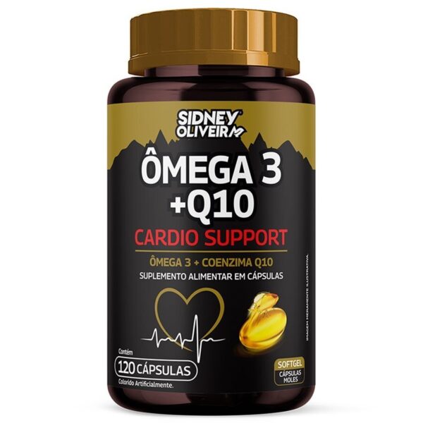 Ômega 3 + Q10 Cardio Support 120 Cápsulas Sidney Oliveira
